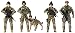 Sunny Days Entertainment Elite Force Army Rangers Action Figure 5 Pack with 14 Points of Articulation & Bonus Figure primary