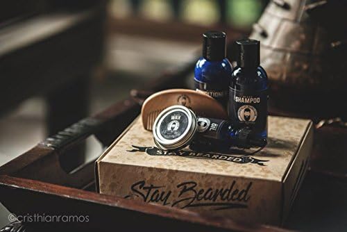 Beard Kit: beard oil,beard comb,beard wax, beard shampoo and beard conditioner