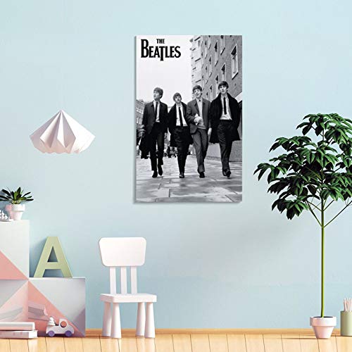 NENBN Poster sur toile The Beatles – Décoration murale moderne pour chambre à coucher – 50 x 75 cm - Les Beatles, Paul McCartney, John Lennon, RIngo Starr, George Harrison NENBN Poster sur toile The Beatles - Décoration murale moderne pour chambre à coucher - 50 x 75 cm – Image 5