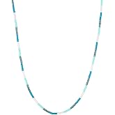 gorjana - Gigi Stripe Necklace - Laguna - 18k Gold Plating - Embrace Coastal Charm with Adjustable Length - Versatile Layering, Stylish Gift Packaging