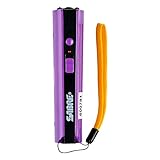SABRE Concealable Stun Gun with LED Flashlight (Rechargeable) - Strong Pain-Inducing Stun Gun for Self-Defense with Wrist Strap, Warranty & Free Training Video