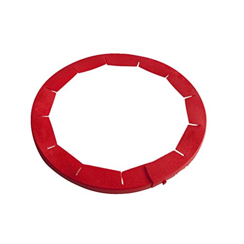 Transer Adjustable Silicone Pie Crust Shield Pie Protectors, FDA Food-safe Silicone, Fit 8.5" - 11.5" (Red)