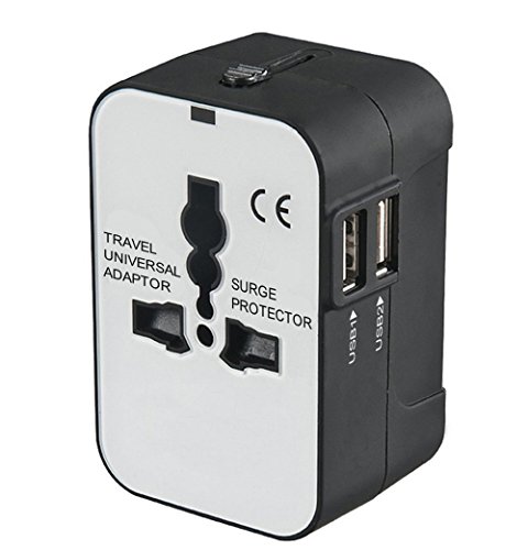 Adattatore Da Viaggio Universale V-TAC - Spine USA, EU, UK, AUS Con 2 USB E Protezione - Foto 14