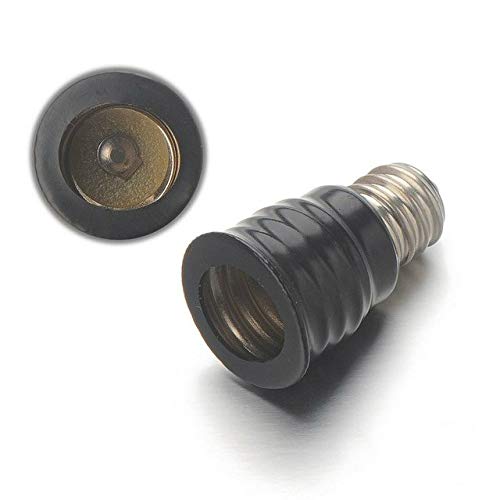 E12 Candle Candelabra Base Screw Socket to Intermediate E17 Fan Light Screw Adapter Converter (6pcs/Pack)