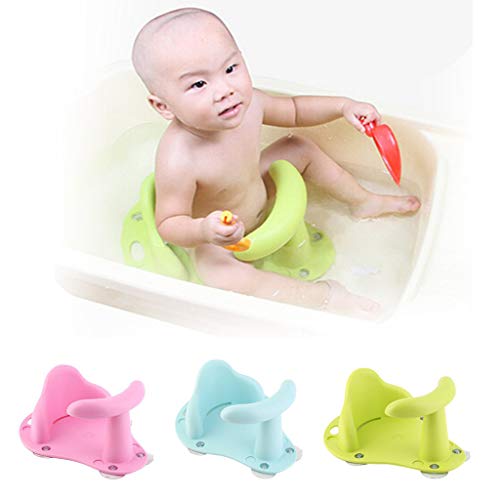 AutumnFall Anti Slip Safety Toy Chair Baby Bath Tub Ring Seat for Infant Child Toddler Kids Bathing (Blue)