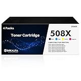 508X 508A Toner Cartridge: 4 Pack Compatible