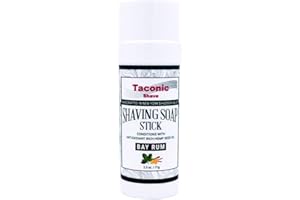 Taconic Shave Shaving Soap Stick with Antioxident Rich Seed Oils for a smooth shave (Bay Rum)
