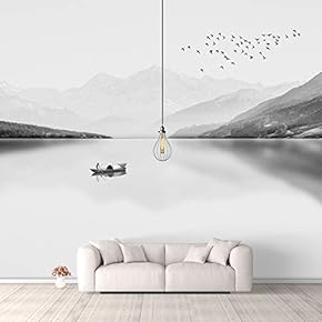 Wall Murals for Bedroom Traditional Chinese Landscape View Large Removable Wallpaper Peel and Stick Wall Stickers - 66x96 inches