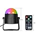 Sunnest 3W Stage Strobe Lights, LED Disco Party Lights Sound Activated with RGB Rotating Disco Ball Remote Controller for Home Bar Wedding Dance Parties, 7 Lighting Color & 3 Modes
