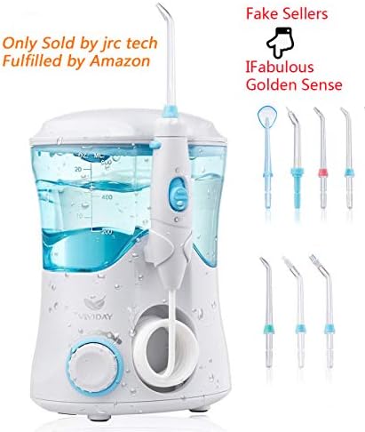 VIVIDAY Water Flosser for Teeth, Best Suited for Whole Family Use Oral Irrigator Orthodontic Braces Care for Kids & Adult - 2 Years Warranty