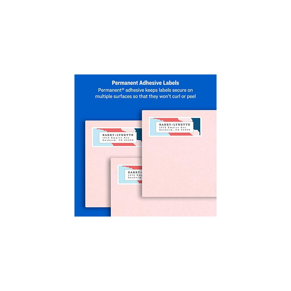 Avery Return Address Labels for Laser and Inkjet Printers, 0.5 x 1.75