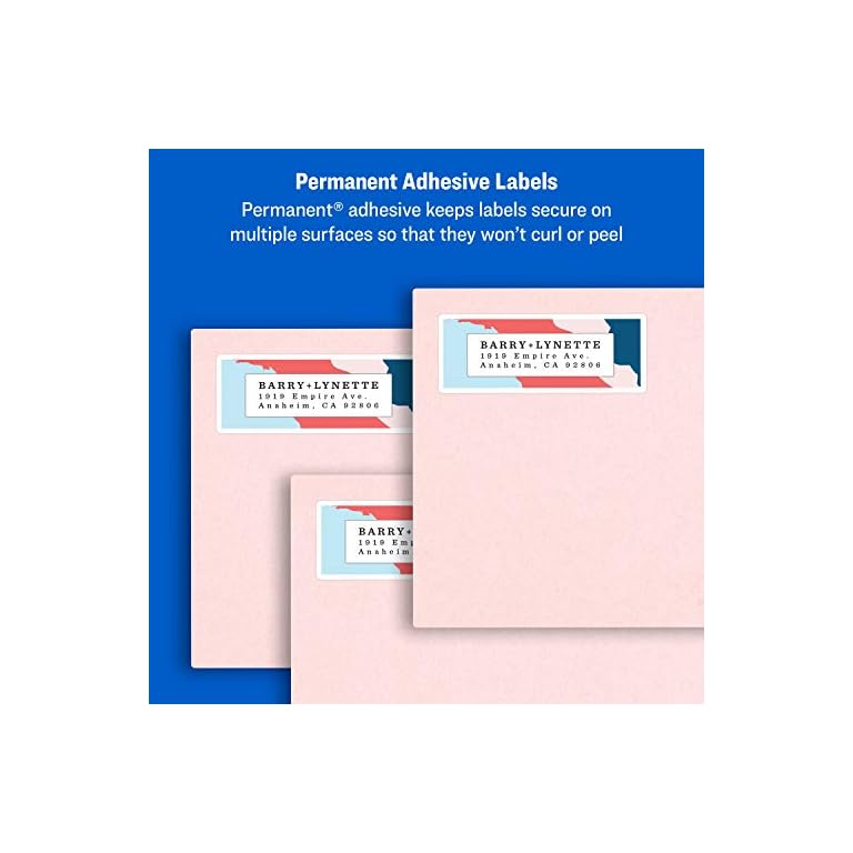Avery Return Address Labels for Laser and Inkjet Printers, 0.5 x 1.75