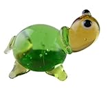 Miniture Glass Figurines-Glass Aquatic Figurine Animals - Turtle