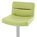 Zuri Furniture Lime Green Lattice Square Base Adjustable Height Swivel Armless Bar Stool