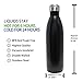 Serosity Double Wall Stainless Steel Insulated Water Bottle | 25 Ounce 750 Ml | Black