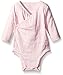 aden + anais Baby Long Sleeve Kimono Body Suit, Lovely Pink, 3-6 Months