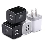 X-EDITION USB Wall Charger, 4-Pack 2.1Amp Dual Port USB Plug Power Adapter Charger Block Cube Compatible with Phone Xs/Xs Max/XR/X/8/7/6 Plus/5S/4S, Samsung, LG, Moto, Kindle, Android and More