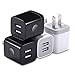 X-EDITION USB Wall Charger, 4-Pack 2.1A Dual Port USB Wall Plug Power Adapter Charging Block Charger Box Cube Compatible with Phone 14/13/12/11 Pro Max/SE/XS/XR/X/8/7/6/6S Plus, Samsung, LG, Android