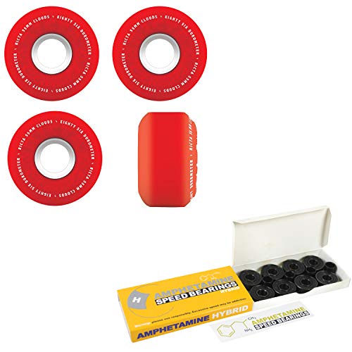 Ricta Skateboard Wheels with Hybrid Ceramic Bearings 55mm 86