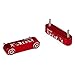 RYANSTAR Red Color Aluminum Zombie Racing Hood Vent Spacer Risers for Honda Civic 92-95 EG / 96-00 EK