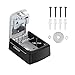 ZHEGE Key Lock Box Wall Mounted, 4 Digit Combination Lock Box for Realtors, Contractors, Spare House Key Outside (Black)