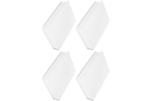 TINEASUR 4pcs White Faux Book Decor Set, Blank Fake Books for Home and Coffee Table Decoration, 27x17x4cm