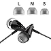 BYZ In-Ear Earbuds Sports Headphones Wired Earphones with Microphone Black