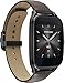 ASUS ZenWatch 2 Smartwatch 1.63in Stainless Steel - Gunmetal/Brown Leather Band (Renewed)