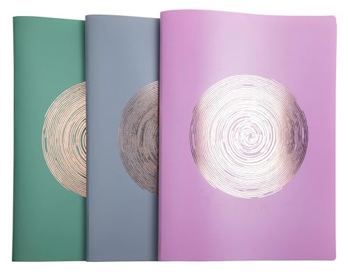 Exacompta - Rif. 85690E - Cartone da 20 cartelline in PP riciclato semirigido Ellisse 40 viste, formato A4, colori assortiti