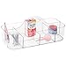 mDesign Baby Nursery Tote Caddy, for Lotion, Medicine, Thermometers, Nasal Aspirators - XL, Clear