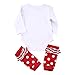MIOIM Newborn Baby Boys Girls Cute Xmas Romper Bodysuit Jumpsuit Pajamas Outfits