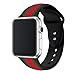 Daze Colors Silicone Band for Apple Watch Replacement Bands for iWatch (Black strips, 42mm)