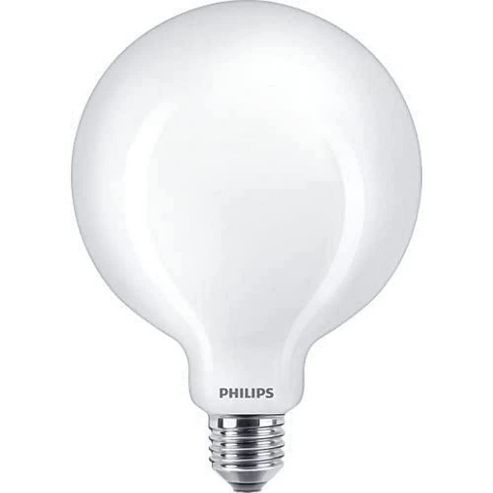 Philips LED Premium Classic G120 Frosted Light Bulb Globe [E27 Edison Screw] 10.5W - 100W Equivalent, Cool White 4000K, Non Dimmable