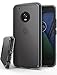 Ringke Fusion Compatible with Motorola Moto G5 Plus Case Crystal Clear PC Back TPU Bumper Case Drop Protection, Shock Absorption Technology - Smoke Black