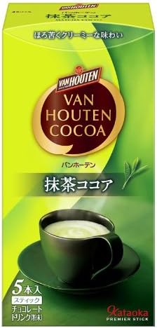 Amazon バンホーテン 抹茶ココア 12g 5p 5個 バンホーテン ココア ホットチョコレート 通販