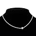 JaneDream Cute Small Imitation Pearl Pendant Choker Necklace Chain