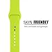 FanTEK Apple Watch Band Soft Silicone Sport Style Replacement iWatch Strap for Wrist Watch Models - Medium/Large - 42mm - Green