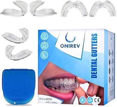 6 en 1]Férula dental anti bruxismo - dispositivo profesional - Termosensible - nocturno - tratamiento ATM - evita el rechinar de los dientes - adultos y niños - Garantía de satisfacción al 100%: Amazon.es: Salud y cuidado personal