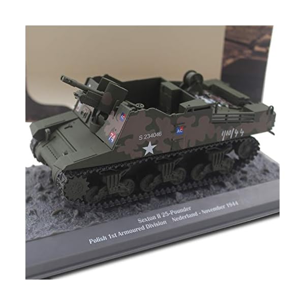 SY-Heat Legierungs-Tank-Modell, Militärmodell-Dekoration Sexton II 25-Pfund-Polnisch-Polnische 1. Gepanzerte Division…
