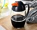 Lawei 2 Packs 21 oz Oil Dispenser Bottle - Automatic Cap Glass Olive Oil and Vinegar Bottle - Anti-Drip Dispensing Container for Kitchen
