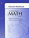 Math Course 2, Grades 6-8 Practice Workbook: Mcdougal Littell Middle School Math