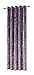LUXURY THICK CRUSHED VELVET AMETHYST PURPLE LINED RING TOP WOVEN CURTAINS DRAPES 66