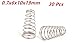 XJSXZC Metal Taper Conical Compression Spring Silver Tone 10x6x19mm 30 pcs