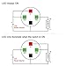 Ulincos® Momentary Push Button Switch U16B1 1NO Silver Stainless Steel Shell with Red LED Ring Suitable for 16mm 5/8