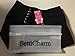 BettiCharm Women's Pure Black Gothic Lolita Band Waist Skirt