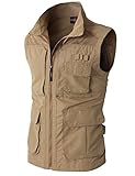 H2H Mens Casual Work Utility Hunting Travels Sports Vest with Multiple Pockets