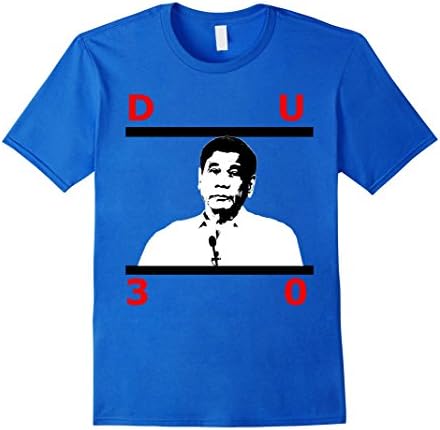Men's Rodrigo Duterte t-shirt Medium Royal Blue
