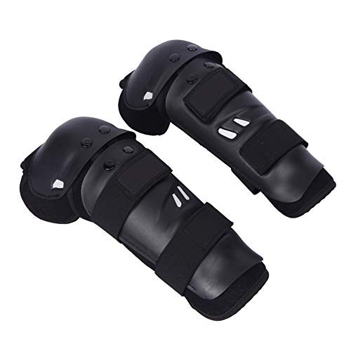 HNYG Adult Knee/Shin Guard Motocross Body Protection Motorcycle Knee Protector Black A799 (Black, Medium)