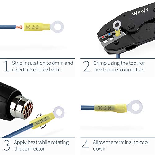 4 120+Wirefy+Heat+Shrink+Connector