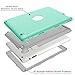 Hocase for iPad 2/3/4 Case, Rugged Slim Shockproof Soft Silicone Rubber+Hard Plastic Hybrid Dual Layer Protective Case for iPad 2nd/3rd/4th Generation (9.7-inch Display) - Teal